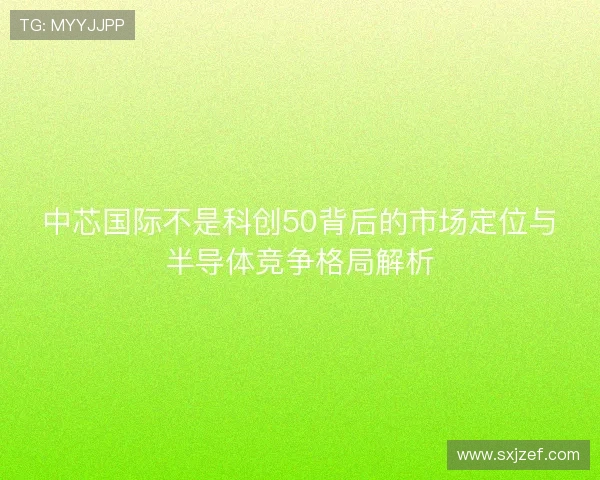 中芯国际不是科创50背后的市场定位与半导体竞争格局解析